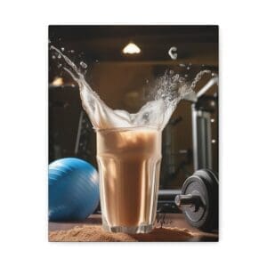 Modern wall art titled Liquid Fitness featuring fluid abstract shapes and bold motion—motivational décor for home gym or workout spaces”