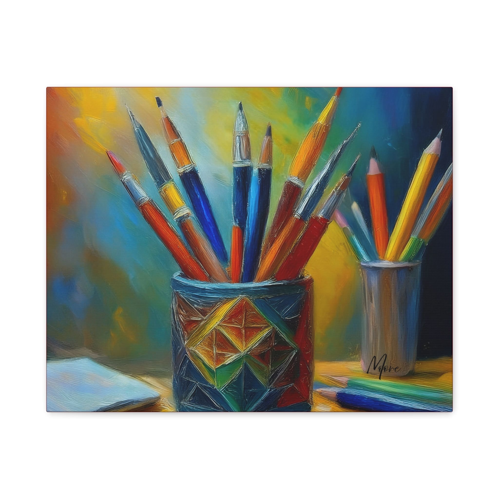 Kids wall art Color Burst featuring vibrant splashes of rainbow colors—fun and playful canvas décor for children’s rooms or play areas”